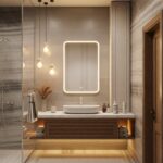 Зеркало настенное с подсветкой «Глэм» 700*800